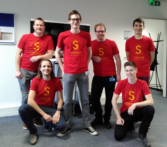 The Hackweek Team (f.l.t.r.): Alex van Assem, Nico Jansen, Simon de Lang, Philipp Weissenbacher, Jasper Catthoor, Wannes Van Regenmortel