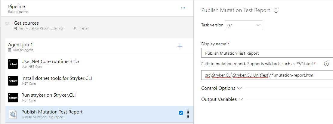 Azure devops extension example